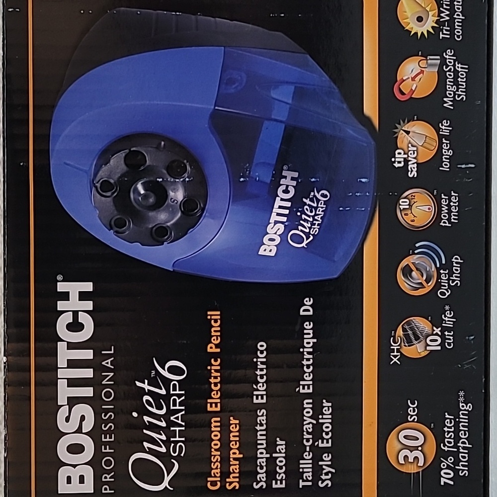 BOSTITCH professional Quiet Sharp 6 Pencil Sharpener.